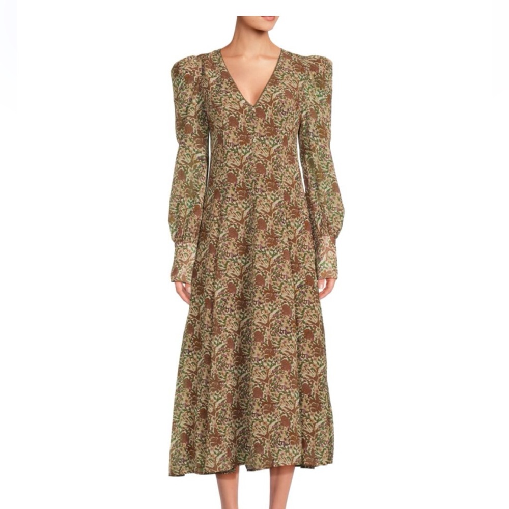 O.P.T Erna Floral Midi Dress